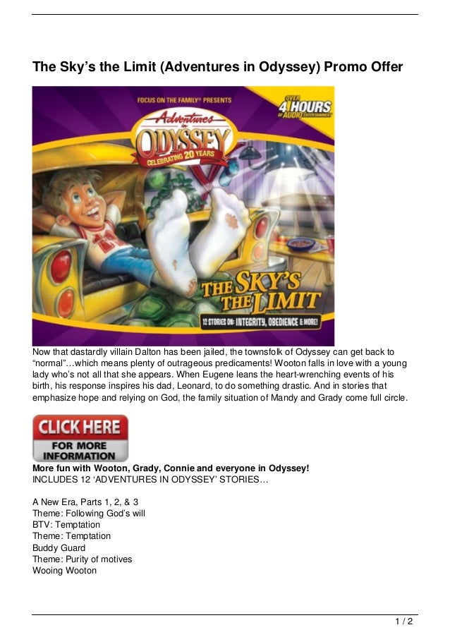 The Sky’s the Limit (Adventures in Odyssey) Promo Offer