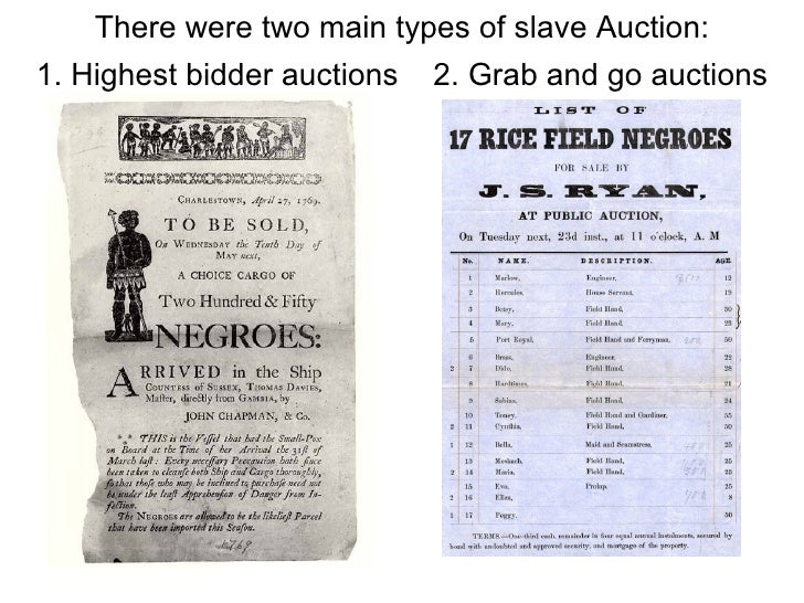 The Slave Auctions