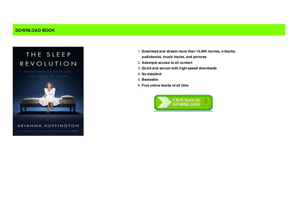 Pdf The Sleep Revolution Transforming Your Life One Night At A Ti