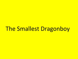 The Smallest Dragonboy 