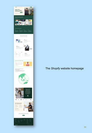 86	
The Shopify website homepage
 