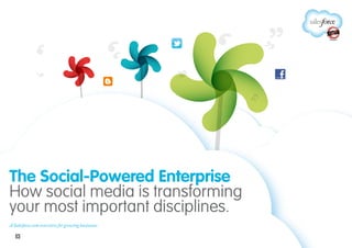 The Social-Powered Enterprise
How social media is transforming
your most important disciplines.
A Salesforce.com overview for growing businesses
 