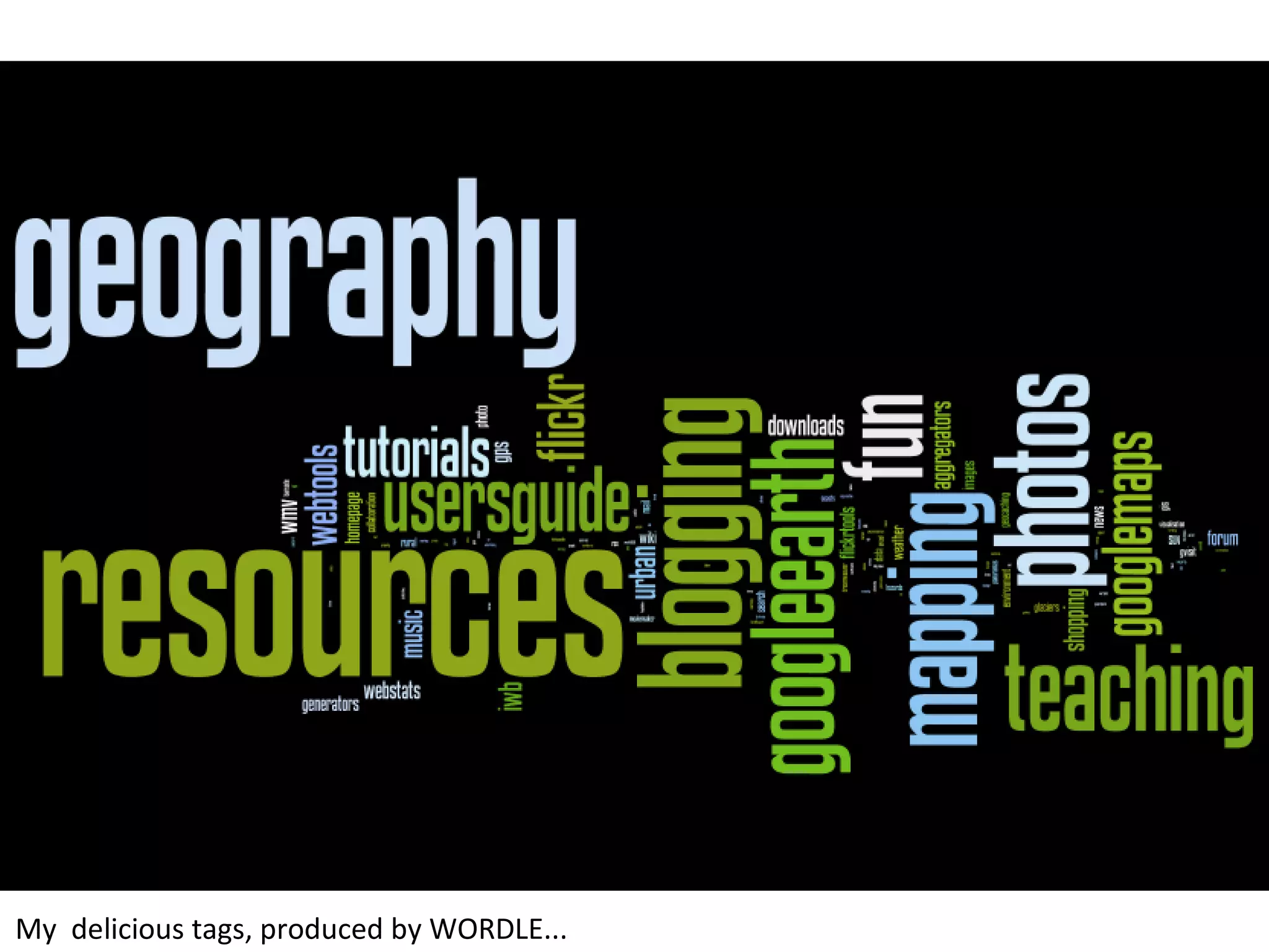 My  delicious tags, produced by WORDLE... 
