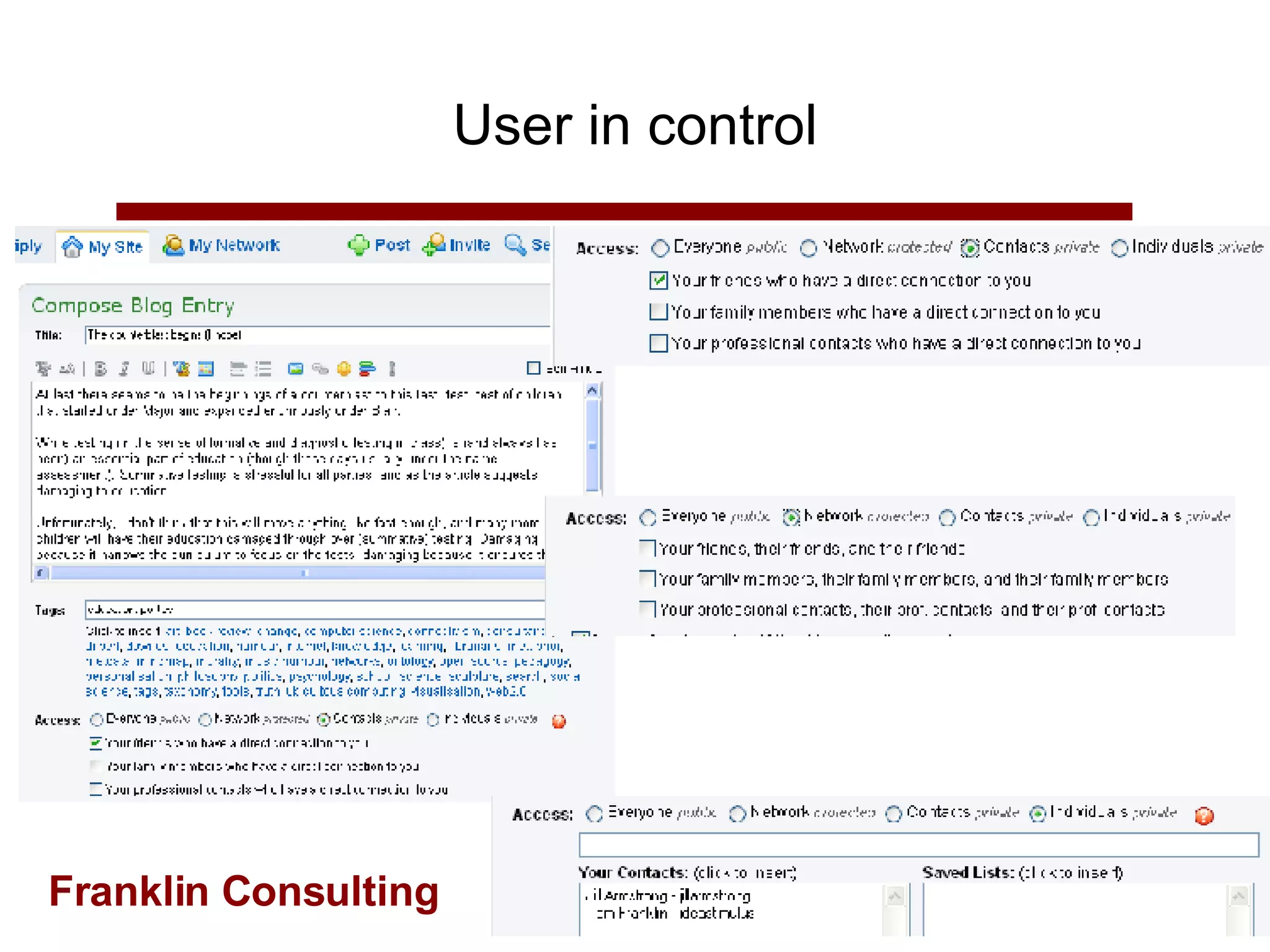 User in control 