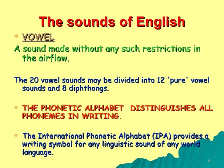 The Sounds Of English