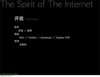 Openness




                                              Wiki    Twitter   Facebook   Taobao TOP




http://bbs.ffsky.com/showtopic-1703009.aspx
 