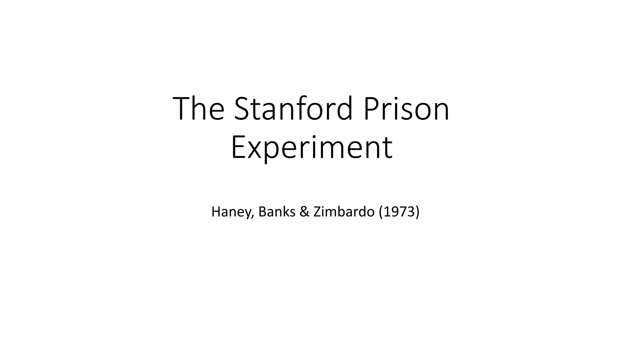 standford prison experiment adadaadadada | PPTX