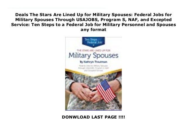 Deals The Stars Are Lined Up For Military Spouses Federal Jobs For