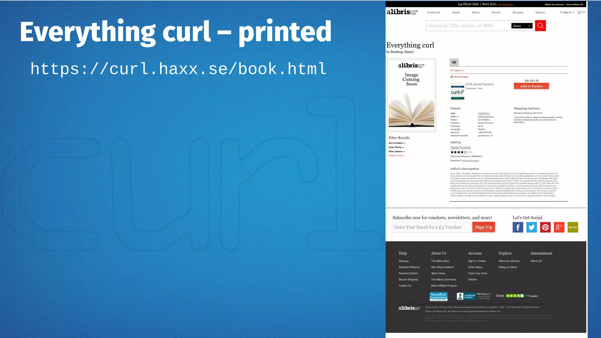 Everything curl – printed
https://curl.haxx.se/book.html
 