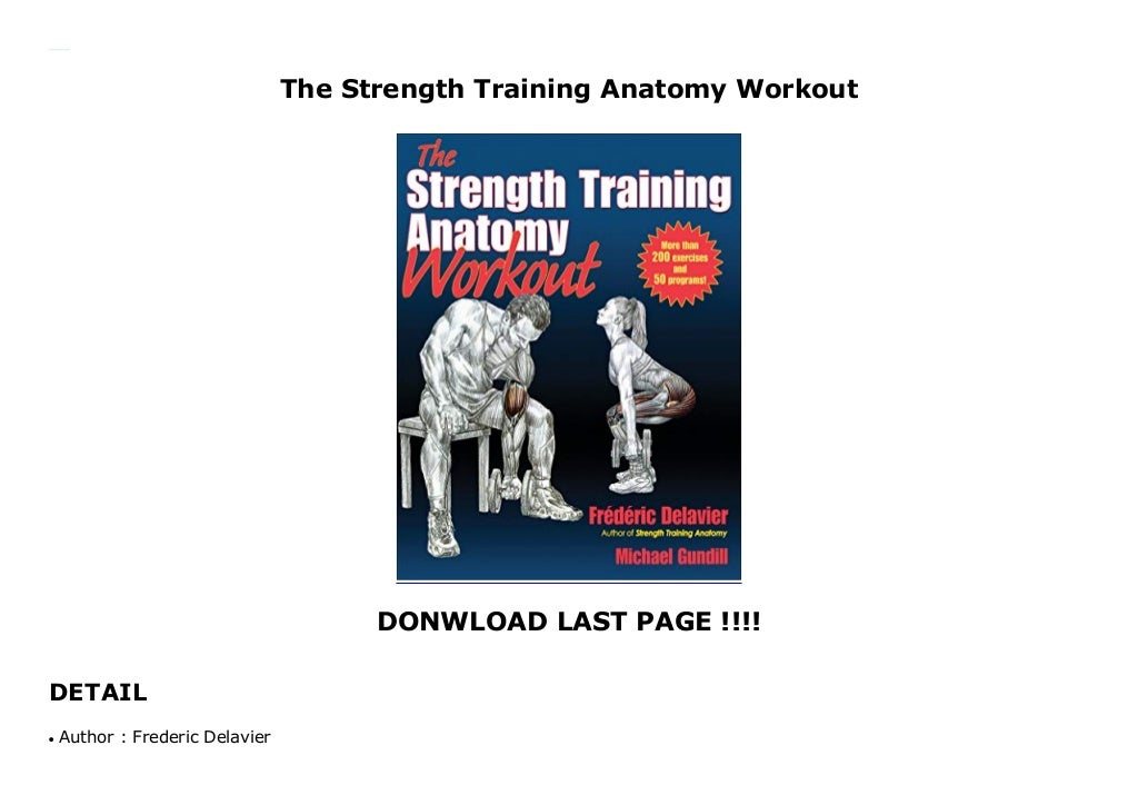 The Strength Training Anatomy Workout