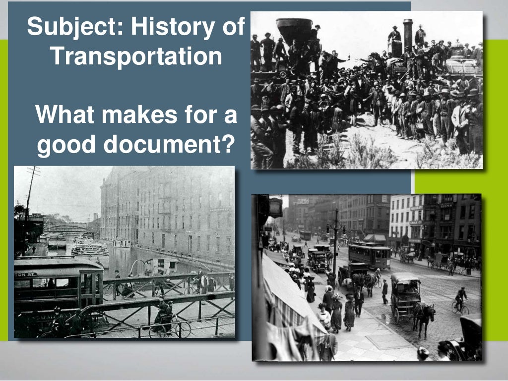 evolution of transportation essay
