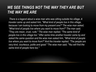 MotivationMotivation is like fire unless you keep adding fuel to it, it dies. Just like exercise and food don't last long, neither does motivation. However, if the source of motiva­tion is belief in inner values, it becomes long--lasting.Experience has shown that people will do a lot for money, more for a good leader, and do most for a belief. We see this happening every day all over the world. People will die for a belief. 