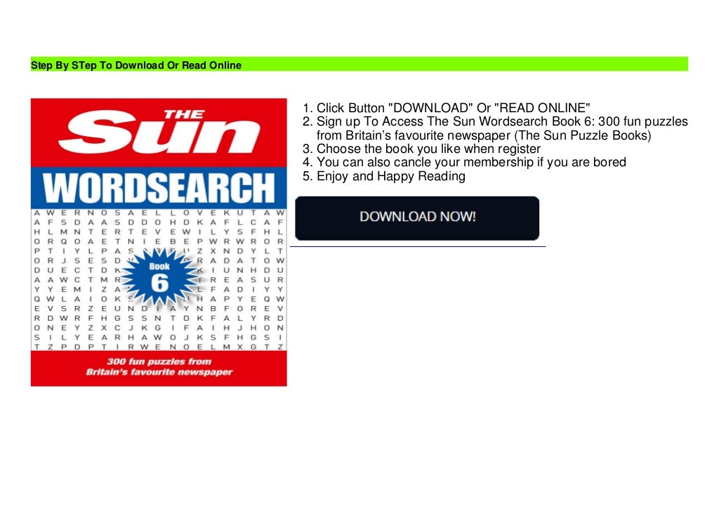 [PDF] The Sun Wordsearch Book 6 300 fun puzzles from Britain’s favou…