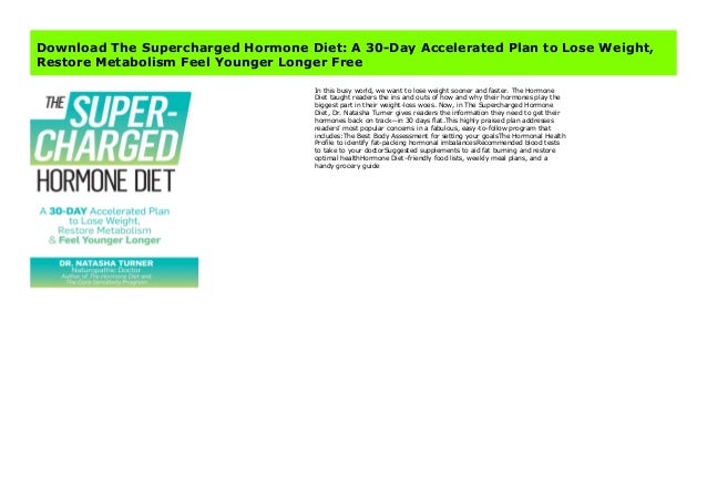 the hormone diet natasha turner free download