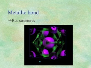 Metallic bond Bcc structures 