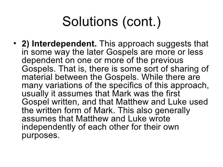 of oral problem tradition Side The The Gospels Side Problem Synoptic by of oral problem tradition Side The The Gospels Side Problem Synoptic by