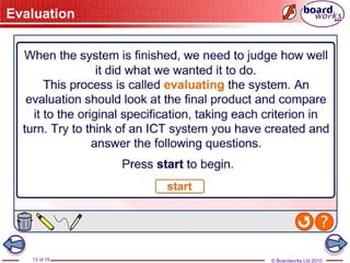 © Boardworks Ltd 2010
13 of 15
Evaluation
 