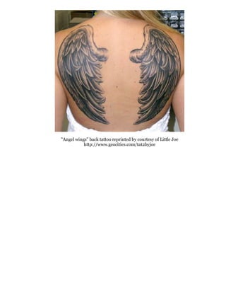 angelwings back tattoo amateur