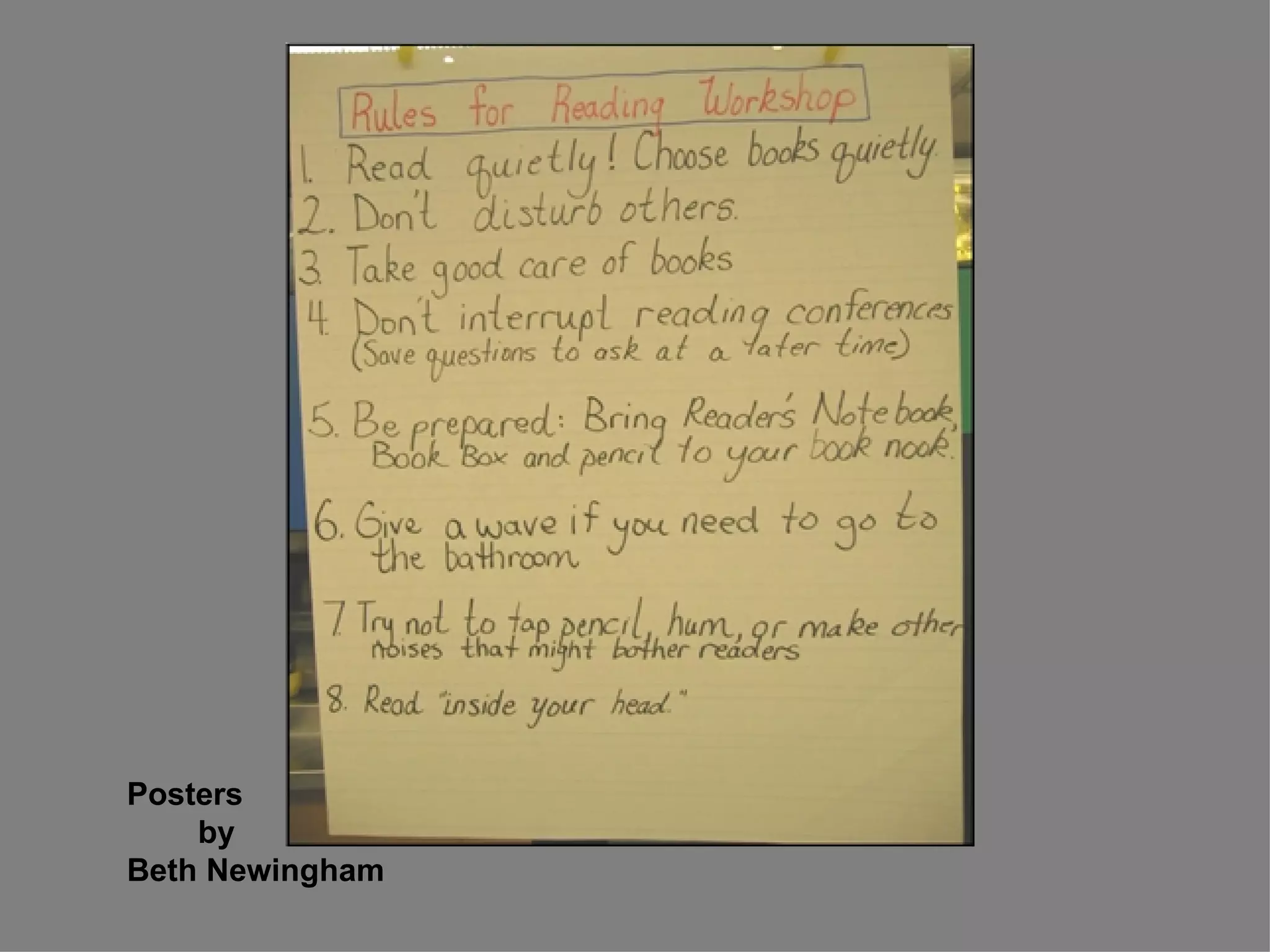 Posters  by Beth Newingham 