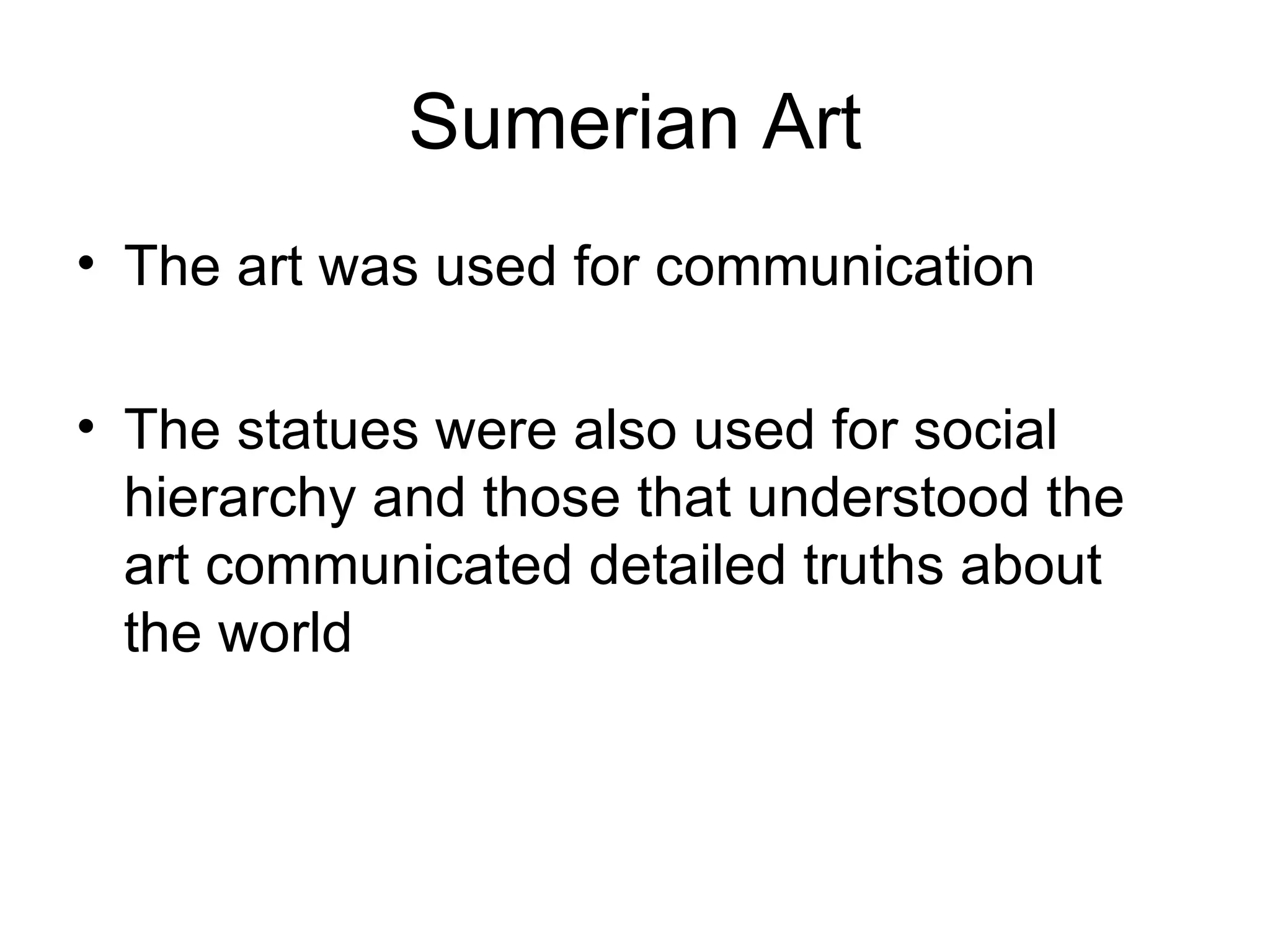 Communication Statues The Tell Asmar Statues 2750 B | PPT
