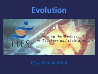 Evolution
It’s a Family Affair
 