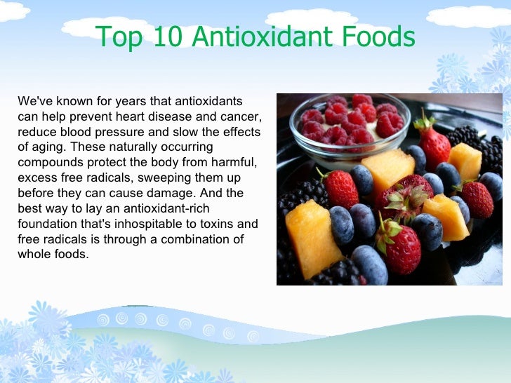 Top 10 Antioxidant Foods