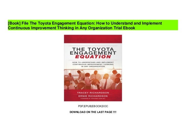 File The Toyota Engagement Equation: How to Understand and Implement