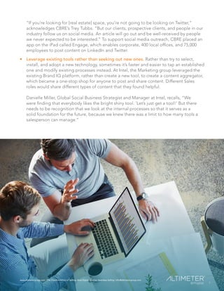 www.altimetergroup.com | The Transformation of Selling: How Digital Enables Seamless Selling | info@altimetergroup.com
7
“...