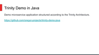 The Trinity Architecture | PDF