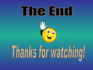 The End Thanks for watching! 