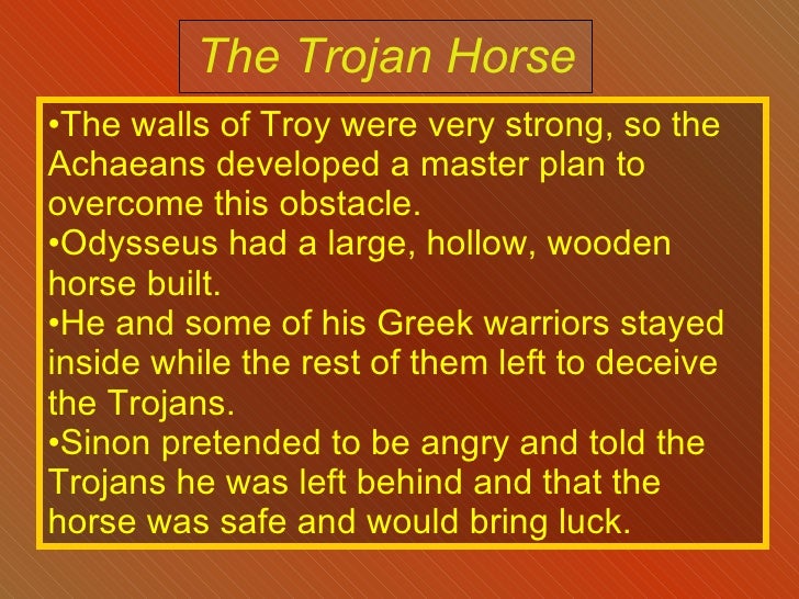 trojan war story lost to time