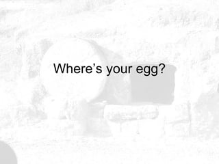 Where’s your egg? 