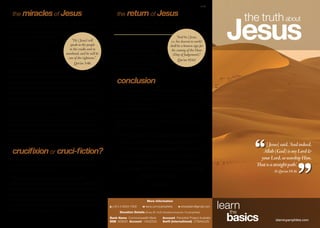 The truth about Jesus ( pamphlet )