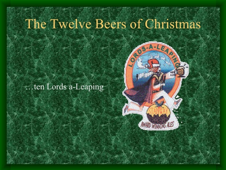 The Twelve Beers Of Christmas