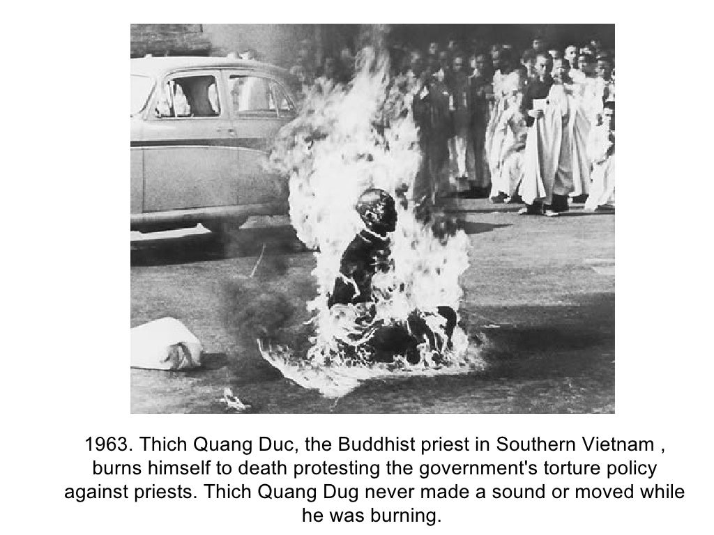 1963. Thich Quang Duc, the