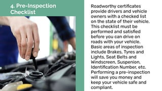 The Ultimate Guide to Obtaining a Roadworthy Certificate Ensuring