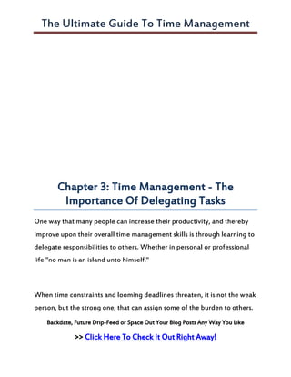 The ultimate guide to time management | PDF