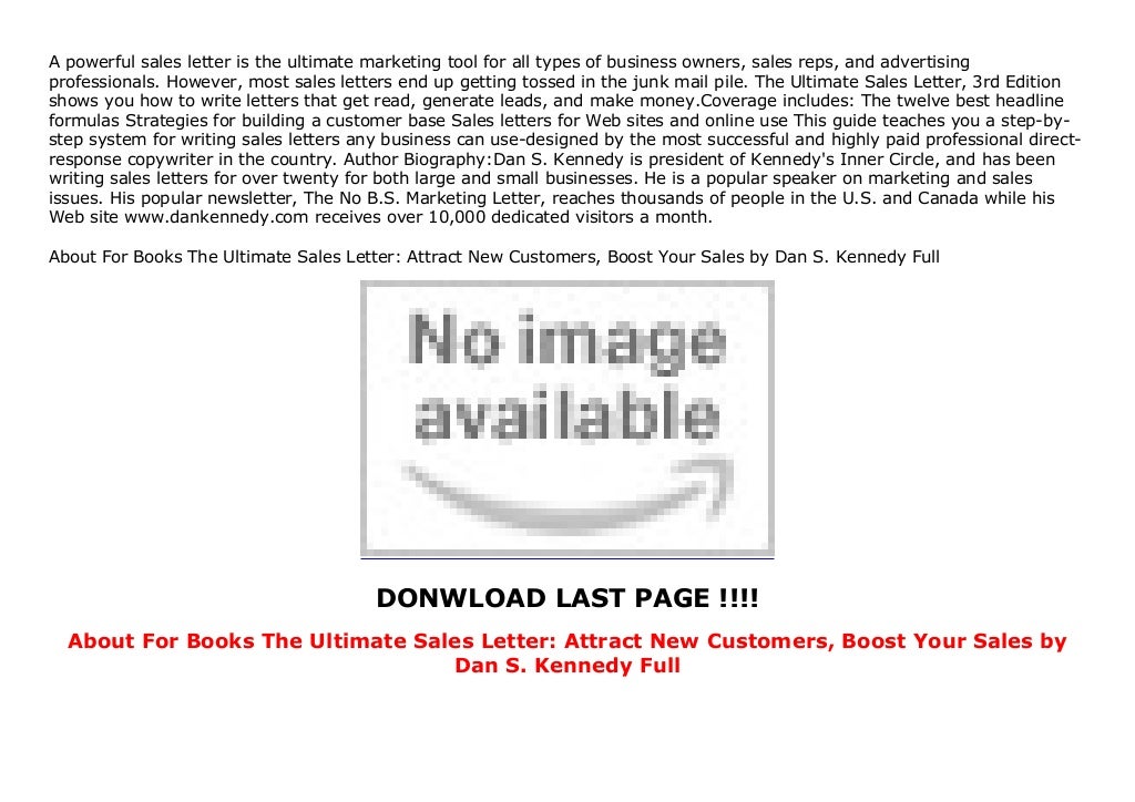 About For Books The Ultimate Sales Letter Attract New Customers Bo 