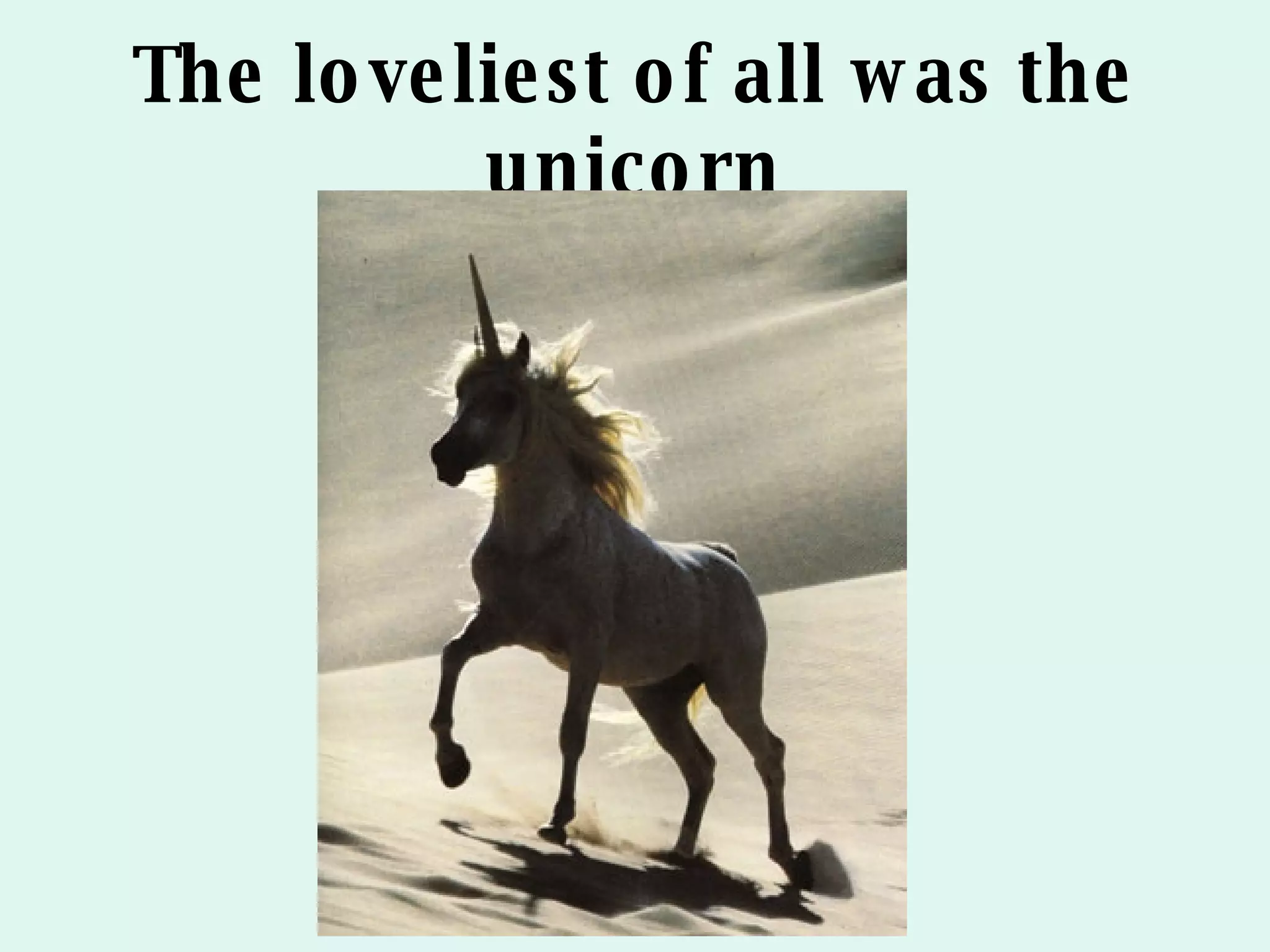 The unicorn song ppt