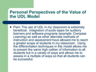 The Universal Design Curriculum Model | PPT