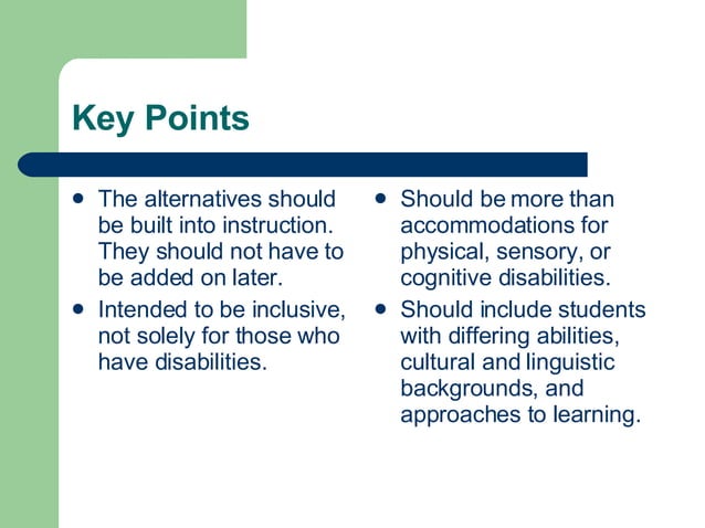 The Universal Design Curriculum Model