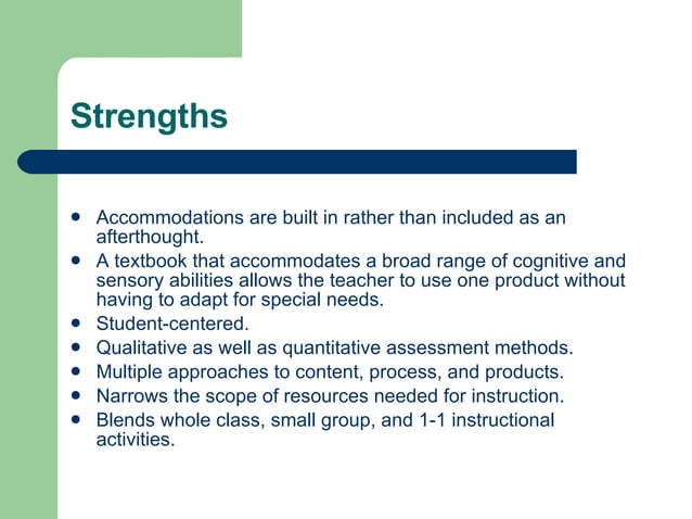 The Universal Design Curriculum Model