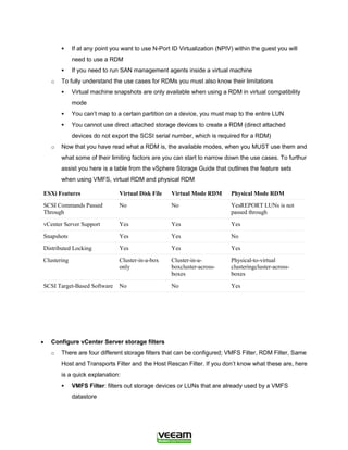The Unofficial VCAP / VCP VMware Study Guide | PDF