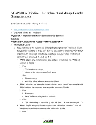 The Unofficial VCAP / VCP VMware Study Guide | PDF