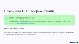 Why Full Stack Java developers are in high demand in India? | PPTX