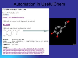 Automation in UsefulChem 