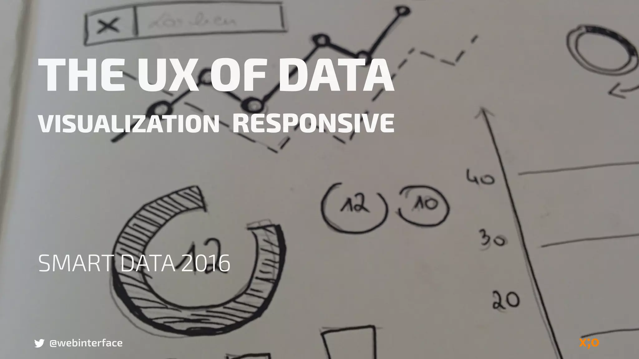 @webinterface
THE UX OF DATA
VISUALIZATION RESPONSIVE
SMART DATA 2016
@webinterface
 