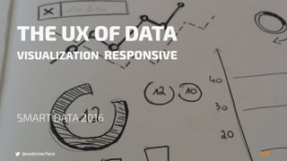 @webinterface
THE UX OF DATA
VISUALIZATION RESPONSIVE
SMART DATA 2016
@webinterface
 