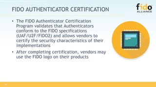 Certified Authenticator Levels - FIDO Alliance