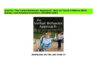 DOWNLOAD ON THE LAST PAGE !!!!
Download direct The Verbal Behavior Approach: How to Teach Children With Autism and Related Disorders Don't hesitate Click https://bestebookeducatif.blogspot.co.uk/?book=1843108526 The Verbal Behavior (VB) approach is a form of Applied Behavior Analysis (ABA), that is based on B.F. Skinner's analysis of verbal behavior and works particularly well with children with minimal or no speech abilities. In this book Dr. Mary Lynch Barbera draws on her own experiences as a Board Certified Behavior Analyst and also as a parent of a child with autism to explain VB and how to use it.This step-by-step guide provides an abundance of information about how to help children develop better language and speaking skills, and also explains how to teach non-vocal children to use sign language. An entire chapter focuses on ways to reduce problem behavior, and there is also useful information on teaching toileting and other important self-help skills, that would benefit any child.This book will enable parents and professionals unfamiliar with the principles of ABA and VB to get started immediately using the Verbal Behavior approach to teach children with autism and related disorders. Download Online PDF The Verbal Behavior Approach: How to Teach Children With Autism and Related Disorders, Download PDF The Verbal Behavior Approach: How to Teach Children With Autism and Related Disorders, Read Full PDF The Verbal Behavior Approach: How to Teach Children With Autism and Related Disorders, Read PDF and EPUB The Verbal Behavior Approach: How to Teach Children With Autism and Related Disorders, Download PDF ePub Mobi The Verbal Behavior Approach: How to Teach Children With Autism and Related Disorders, Downloading PDF The Verbal Behavior Approach: How to Teach Children With Autism and Related Disorders, Download Book PDF The Verbal Behavior Approach: How to Teach Children With Autism and Related Disorders, Read online The Verbal Behavior Approach: How to Teach Children
With Autism and Related Disorders, Download The Verbal Behavior Approach: How to Teach Children With Autism and Related Disorders pdf, Download epub The Verbal Behavior Approach: How to Teach Children With Autism and Related Disorders, Download pdf The Verbal Behavior Approach: How to Teach Children With Autism and Related Disorders, Read ebook The Verbal Behavior Approach: How to Teach Children With Autism and Related Disorders, Download pdf The Verbal Behavior Approach: How to Teach Children With Autism and Related Disorders, The Verbal Behavior Approach: How to Teach Children With Autism and Related Disorders Online Read Best Book Online The Verbal Behavior Approach: How to Teach Children With Autism and Related Disorders, Download Online The Verbal Behavior Approach: How to Teach Children With Autism and Related Disorders Book, Read Online The Verbal Behavior Approach: How to Teach Children With Autism and Related Disorders E-Books, Read The Verbal Behavior Approach: How to Teach Children With Autism and Related Disorders Online, Download Best Book The Verbal Behavior Approach: How to Teach Children With Autism and Related Disorders Online, Read The Verbal Behavior Approach: How to Teach Children With Autism and Related Disorders Books Online Read The Verbal Behavior Approach: How to Teach Children With Autism and Related Disorders Full Collection, Read The Verbal Behavior Approach: How to Teach Children With Autism and Related Disorders Book, Download The Verbal Behavior Approach: How to Teach Children With Autism and Related Disorders Ebook The Verbal Behavior Approach: How to Teach Children With Autism and Related Disorders PDF Read online, The Verbal Behavior Approach: How to Teach Children With Autism and Related Disorders pdf Download online, The Verbal Behavior Approach: How to Teach Children With Autism and Related Disorders Read, Download The Verbal Behavior Approach: How to Teach
Children With Autism and Related Disorders Full PDF, Download The Verbal Behavior Approach: How to Teach Children With Autism and Related Disorders PDF Online, Download The Verbal Behavior Approach: How to Teach Children With Autism and Related Disorders Books Online, Read The Verbal Behavior Approach: How to Teach Children With Autism and Related Disorders Full Popular PDF, PDF The Verbal Behavior Approach: How to Teach Children With Autism and Related Disorders Read Book PDF The Verbal Behavior Approach: How to Teach Children With Autism and Related Disorders, Download online PDF The Verbal Behavior Approach: How to Teach Children With Autism and Related Disorders, Download Best Book The Verbal Behavior Approach: How to Teach Children With Autism and Related Disorders, Read PDF The Verbal Behavior Approach: How to Teach Children With Autism and Related Disorders Collection, Download PDF The Verbal Behavior Approach: How to Teach Children With Autism and Related Disorders Full Online, Download Best Book Online The Verbal Behavior Approach: How to Teach Children With Autism and Related Disorders, Read The Verbal Behavior Approach: How to Teach Children With Autism and Related Disorders PDF files, Read PDF Free sample The Verbal Behavior Approach: How to Teach Children With Autism and Related Disorders, Read PDF The Verbal Behavior Approach: How to Teach Children With Autism and Related Disorders Free access, Download The Verbal Behavior Approach: How to Teach Children With Autism and Related Disorders cheapest, Download The Verbal Behavior Approach: How to Teach Children With Autism and Related Disorders Free acces unlimited
read for The Verbal Behavior Approach: How to Teach Children With
Autism and Related Disorders [DOWNLOAD]
 